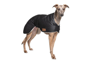 Whippet / Lurcher / Italian Greyhound Waterproof dog coat - Collar design