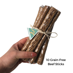 10 Grain Free Beef Sticks 
