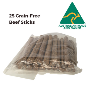 25 Grain free Beef Sticks