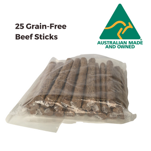 25 Grain Free Beef Sticks