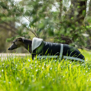 Waterproof Dog Coat / Italian Greyhound, Whippet & Lurcher Designs / Warm Sherpa Fleece Lining