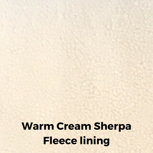 Warm Cream Sherpa Fleece Lining material for waterproof Dog coat
