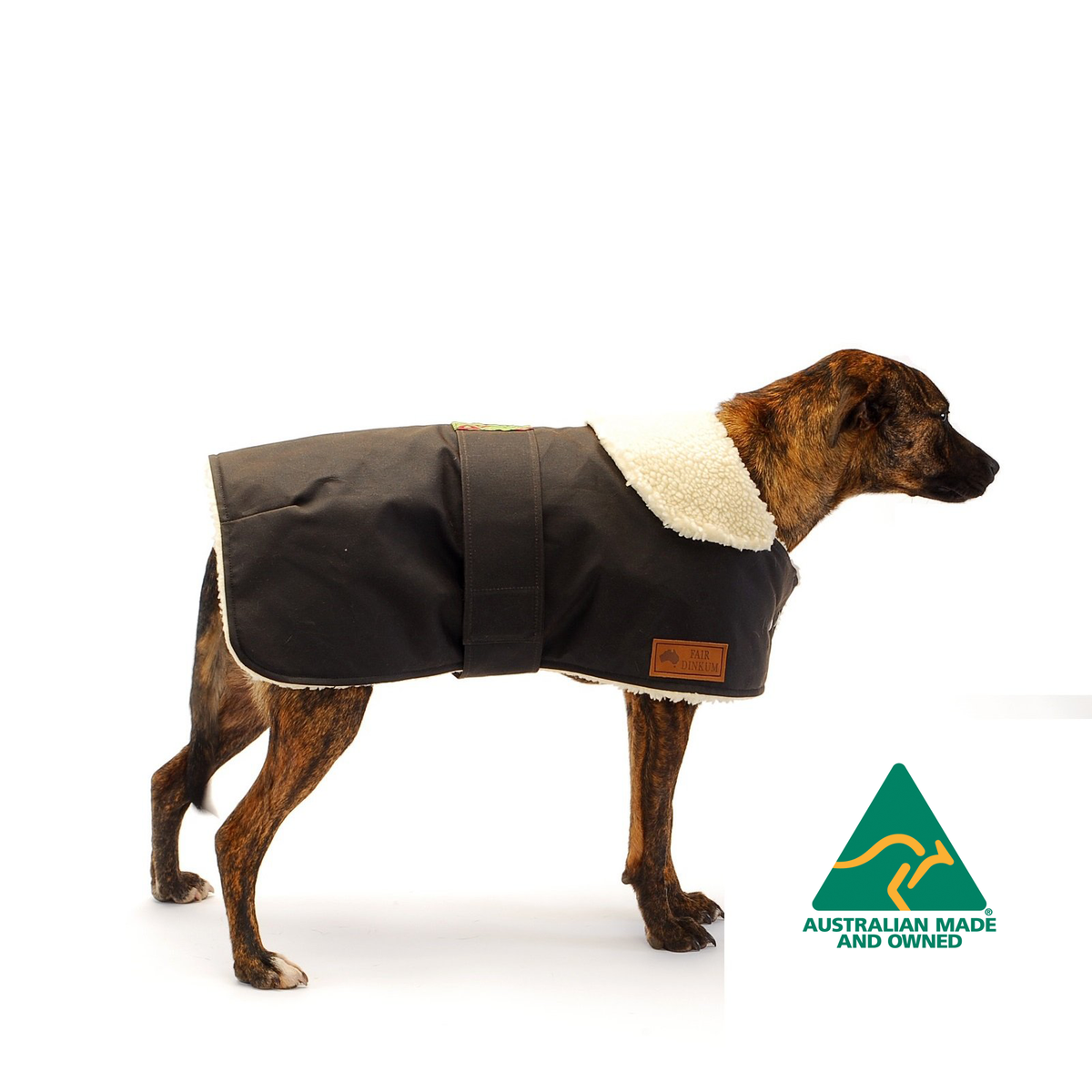 Waterproof Dog Coat / Collar Design / Warm Sherpa Fleece Lining Fair