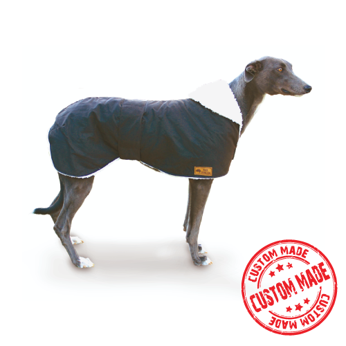 Grey Hound Waterproof dog coat - collar design