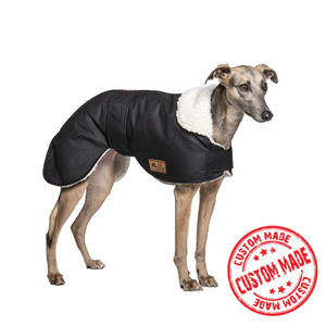 Whippet -Waterproof dog coat - custom collar